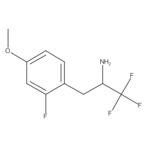 1,1,1-Trifluoro-3-(2-fluoro-4-methoxyphenyl)propan-2-amine Structure