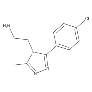 2-[3-(4-chlorophenyl)-5-methyl-4H-1,2,4-triazol-4-yl]ethan-1-amine结构式