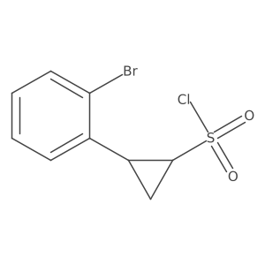2-(2-Bromophenyl)cyclopropane-1-sulfonyl chloride结构式