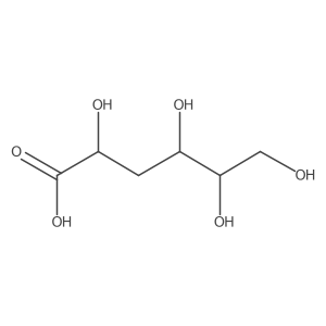 (2I(3/4))-3-Deoxy-D-erythro-hexonic acid Structure