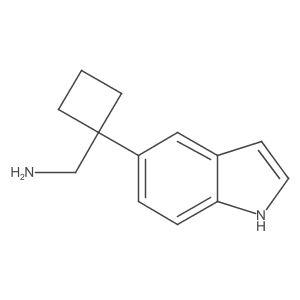 [1-(1H-indol-5-yl)cyclobutyl]methanamine Structure