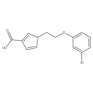 1-[2-(3-bromophenoxy)ethyl]-1H-pyrrole-3-carboxylicacid结构式