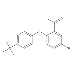 1-(5-Bromo-2-(4-(tert-butyl)phenoxy)phenyl)ethan-1-one Structure