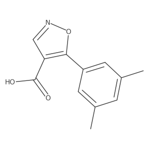 5-(3,5-Dimethylphenyl)-1,2-oxazole-4-carboxylic acid结构式