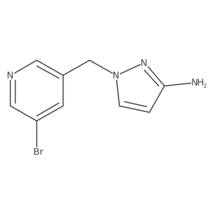 1-[(5-Bromopyridin-3-yl)methyl]-1H-pyrazol-3-amine Structure