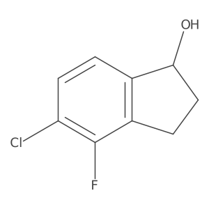 5-Chloro-4-fluoro-2,3-dihydro-1H-inden-1-ol Structure