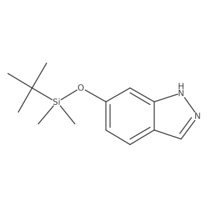 6-((tert-butyldimethylsilyl)oxy)-1H-indazole结构式