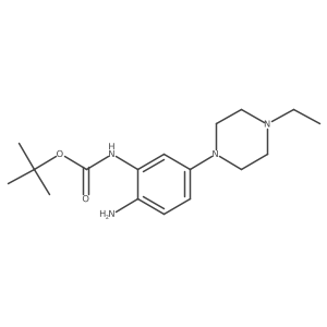 Tert-butyl (2-amino-5-(4-ethylpiperazin-1-yl)phenyl)carbamate Structure