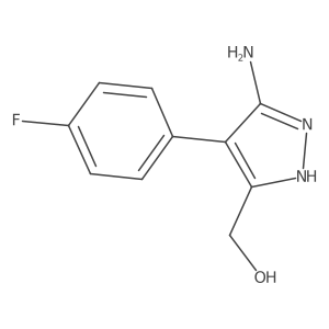[3-Amino-4-(4-fluorophenyl)-1H-pyrazol-5-yl]methanol结构式