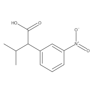 3-Methyl-2-(3-nitrophenyl)butanoic acid Structure