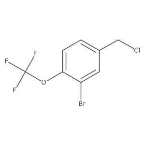 3-Bromo-4-(trifluoromethoxy)benzyl chloride结构式