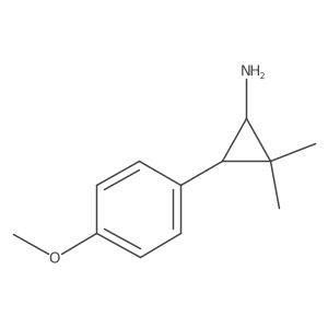 3-(4-Methoxyphenyl)-2,2-dimethylcyclopropan-1-amine结构式