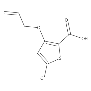 3-(Allyloxy)-5-chlorothiophene-2-carboxylic acid Structure
