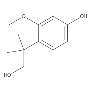 4-(1-Hydroxy-2-methylpropan-2-yl)-3-methoxyphenol Structure
