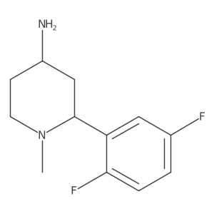2-(2,5-Difluorophenyl)-1-methylpiperidin-4-amine结构式