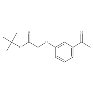 3'-(tert-Butoxycarbonylmethoxy)acetophenone结构式