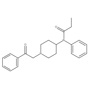 N-(1-Phenacyl-4-piperidyl)propionanilide结构式