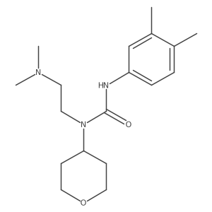 1-(2-(dimethylamino)ethyl)-3-(3,4-dimethylphenyl)-1-(tetrahydro-2H-pyran-4-yl)urea Structure