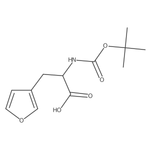 (S)-2-((tert-Butoxycarbonyl)amino)-3-(furan-3-yl)propanoic acid Structure