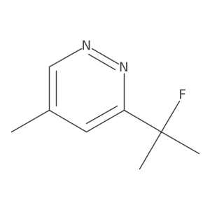 3-(2-Fluoropropan-2-yl)-5-methylpyridazine结构式