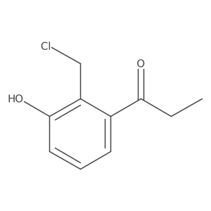 1-(2-(Chloromethyl)-3-hydroxyphenyl)propan-1-one结构式