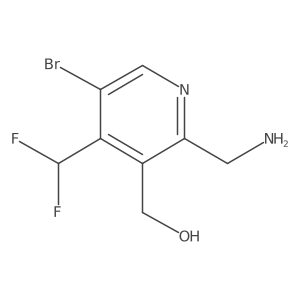 2-(Aminomethyl)-5-bromo-4-(difluoromethyl)pyridine-3-methanol Structure