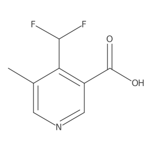 4-(Difluoromethyl)-5-methylnicotinic acid Structure
