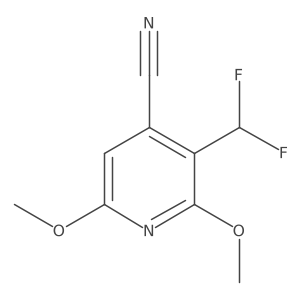 3-(Difluoromethyl)-2,6-dimethoxyisonicotinonitrile结构式