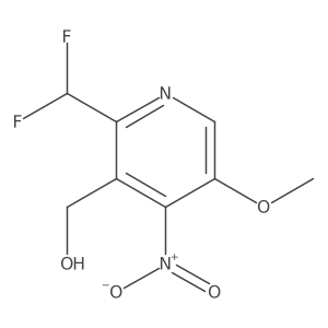 2-(Difluoromethyl)-5-methoxy-4-nitropyridine-3-methanol Structure