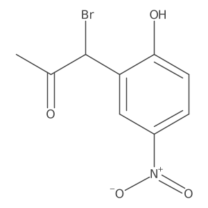 2-(1-Bromo-2-oxopropyl)-4-nitrophenol结构式