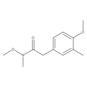 N-methoxy-2-(4-methoxy-3-methylphenyl)-N-methylacetamide Structure