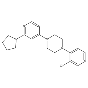 4-[4-(3-Chloropyridin-4-YL)piperazin-1-YL]-6-(pyrrolidin-1-YL)pyrimidine Structure
