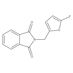2-[(5-fluorothiophen-2-yl)methyl]-2,3-dihydro-1H-isoindole-1,3-dione Structure