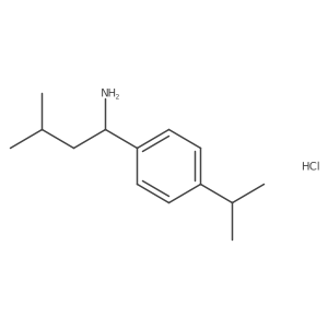 1-(4-Isopropylphenyl)-3-methylbutan-1-amine hydrochloride Structure