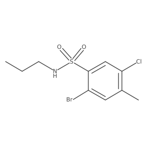 2-bromo-5-chloro-4-methyl-N-propylbenzene-1-sulfonamide Structure