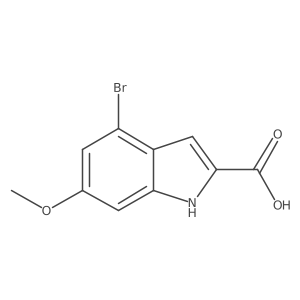 4-bromo-6-methoxy-1H-indole-2-carboxylic acid Structure
