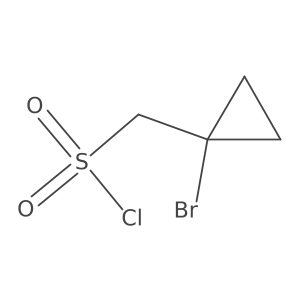 (1-Bromocyclopropyl)methanesulfonyl chloride结构式
