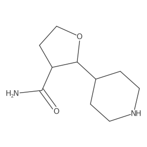 2-(Piperidin-4-yl)oxolane-3-carboxamide Structure