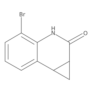 4-bromo-3,7b-dihydro-1H-cyclopropa[c]quinolin-2(1aH)-one结构式