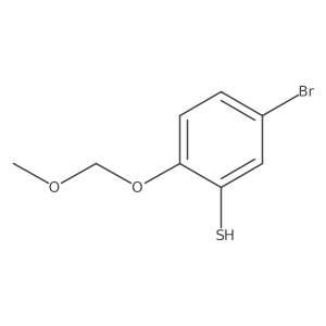 5-Bromo-2-(methoxymethoxy)benzene-1-thiol结构式