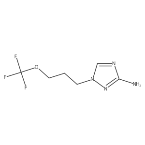 1-[3-(trifluoromethoxy)propyl]-1H-1,2,4-triazol-3-amine结构式