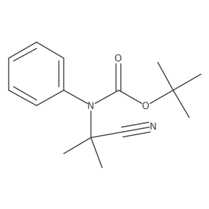 tert-butyl N-(1-cyano-1-methylethyl)-N-phenylcarbamate Structure