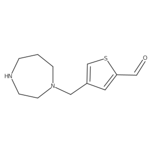 4-[(1,4-Diazepan-1-yl)methyl]thiophene-2-carbaldehyde结构式