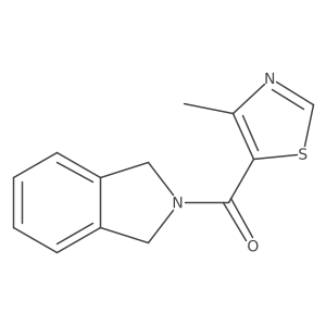 Isoindolin-2-yl(4-methylthiazol-5-yl)methanone结构式