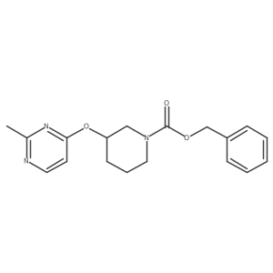 Benzyl 3-((2-methylpyrimidin-4-yl)oxy)piperidine-1-carboxylate结构式