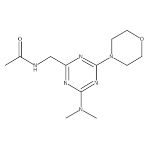 N-{[4-(dimethylamino)-6-(morpholin-4-yl)-1,3,5-triazin-2-yl]methyl}acetamide Structure
