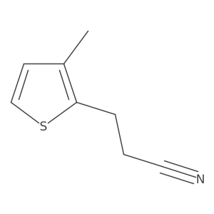3-(3-Methylthiophen-2-yl)propanenitrile Structure
