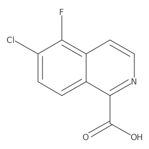 6-Chloro-5-fluoroisoquinoline-1-carboxylic acid Structure