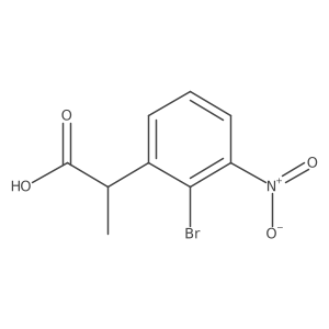 2-(2-Bromo-3-nitrophenyl)propanoic acid结构式