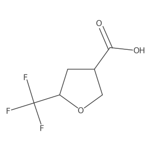 5-(Trifluoromethyl)tetrahydrofuran-3-carboxylic acid结构式